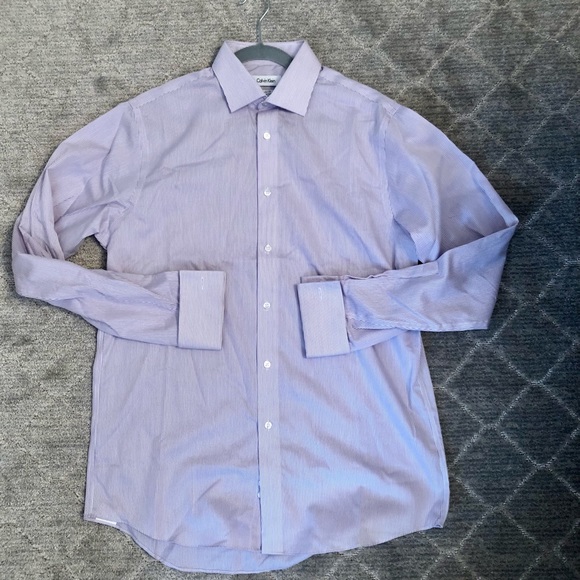 Calvin Klein French Cuff Button Front Shirt - Picture 2 of 6